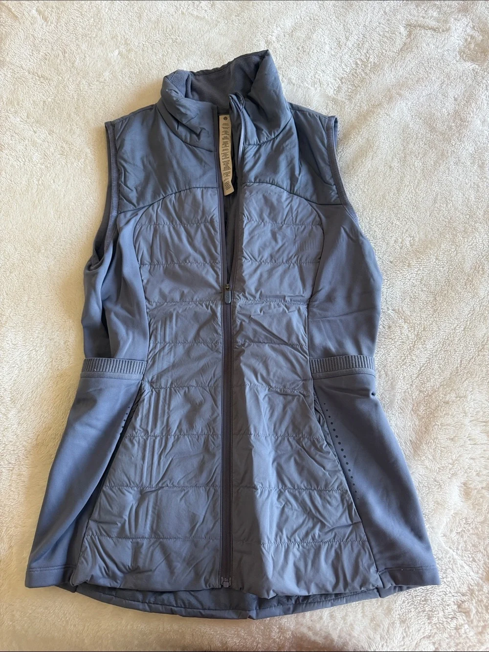 lululemon athletica Light Blue Quilted Vest